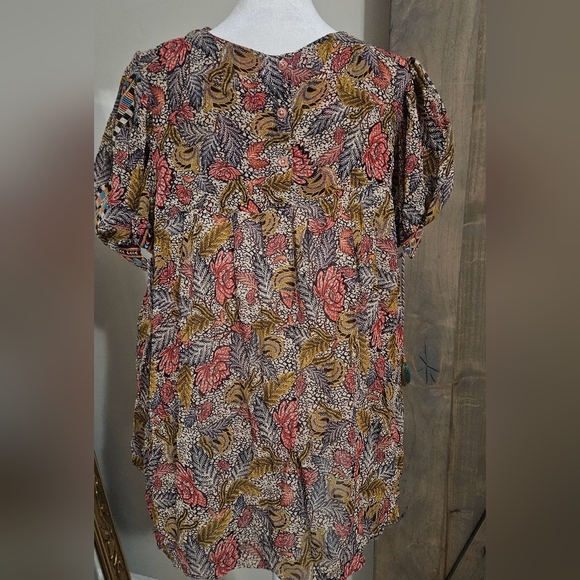 VERB By Pallavi Singhee Follow Multi Color Viscose Georgette PrintedTunic.Size M - Picture 5 of 16